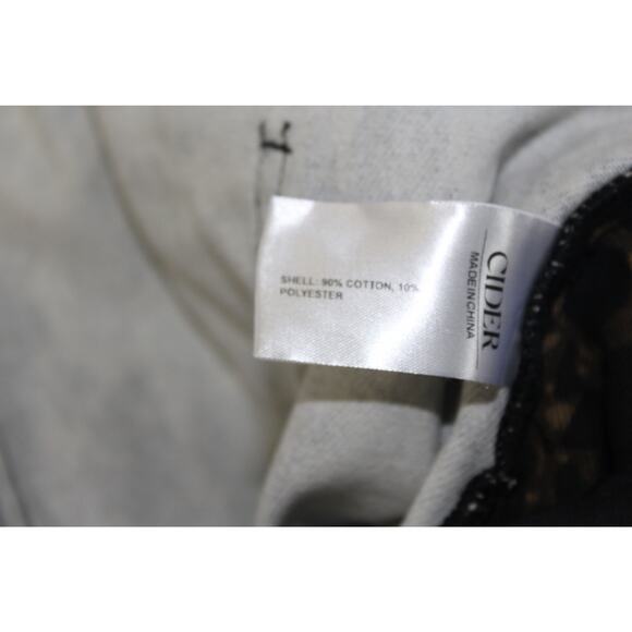 NEW Womens Cider Leopard Cheetah Print Denim Jeans Extra Wide Leg Bib Baggy 2XL - Picture 4 of 5